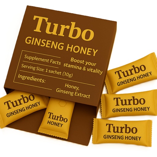 [BRSREFQZBMJQIDTB] Turbo Honey with Ginseng and Panax (Sachet)12