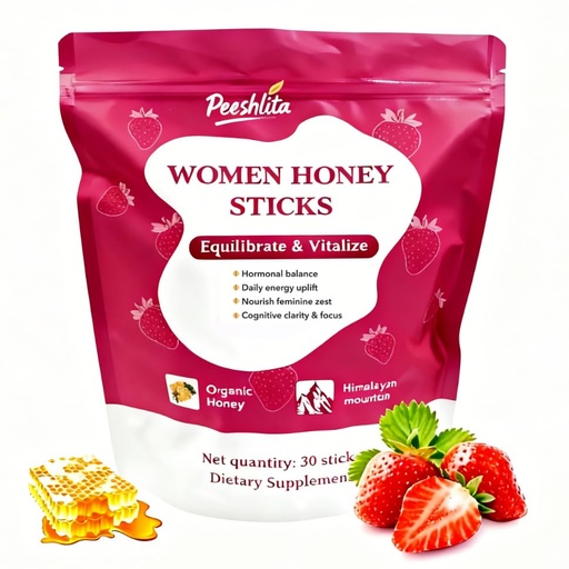 [BRSREAYBOZ5QAF3D] SHE-Lajit Honeysticks | Shilajit for Women - Shatavari & Saffron for hormonal Balance & Energy | Tasty Shilajit Honeysticks with Pure Himalayan Shilajit | 30 Sticks