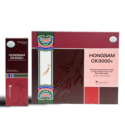 [BRSRABA3OV4AGEY4] CK3000+ 6 Year Old Panax Red Ginseng Extract 100% 3000mg per Stick, High Ginsenoside (30mg), No Sugar, No Additives, Fermented Korean Red Ginseng, Energy & Immune Support, 30 Sticks