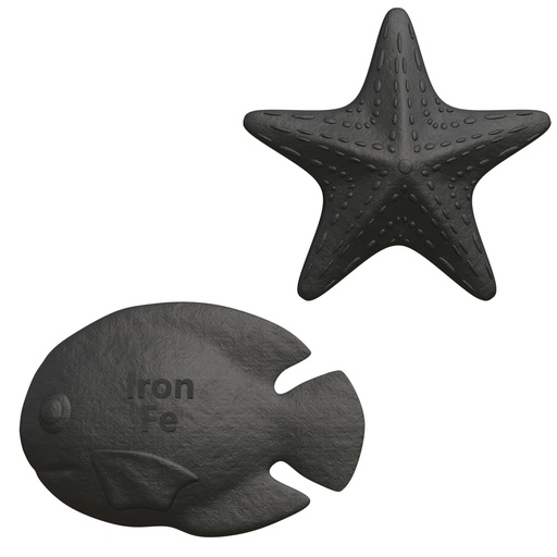 [BRSREAYBDJ7GO23X] Iron Fish 2 Pack, lron Fish Cooking Tool, Boosts Iron in Food & Water, Ideal for Anemia, Athletes & Vegans, (Fish + Starfish)