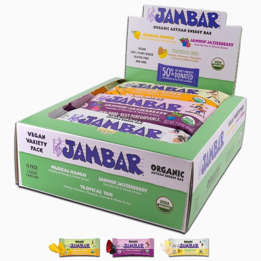 [BRSROBIRAV6AE2DX] Energy Bars, Organic Protein Bars, Vegan Snacks, Gluten Free Snacks, Healthy Snacks, 10g Plant Protein, for Adults and Kids, No Artificial Sweeteners, Vegan Variety Pack, 12-Pack