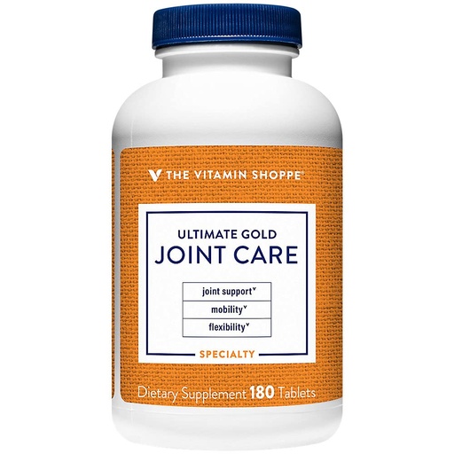 [BRSWGCY6DICAACA7] The Vitamin Shoppe Ultimate Gold Joint Care with BioPerine - Joint Support, Mobility & Flexibility (180 Tablets)