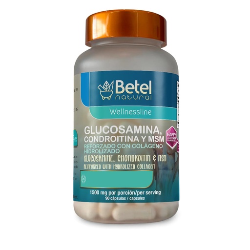 [BRSRMZDQCAIQ42DD] Betel Natural Premium Glucosamine Collagen Healthy Collagen and MSM - 90 Capsules