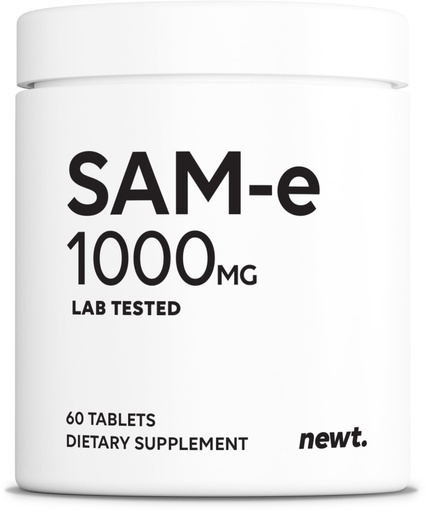 [BRSREFQ7DMIRQ2Y4] SAM-e 1000mg Per Tablet, 60 Servings of Pharmaceutical Grade, Non-GMO, Soy Free, Gluten Free, and Enteric Coated Tablets - SAM e Supplement for Brain, Joint, Liver, and Mood Support Supplement