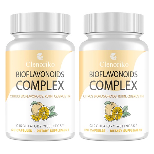 [BRSRYYYLDINWOCL5] Citrus Bioflavonoids 1000mg with Quercetin & Rutin - Bioflavonoids for Antioxidant & Circulation*, Flavonoids Supplements - Standardized to 50% Hesperidin, 240 Capsules (120-DAY Supply)