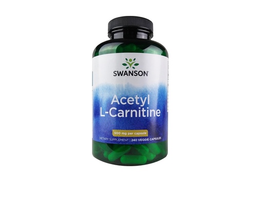 [BRSWGFACAEMAEDQ7] Swanson Acetyl L-CARNITINE 500MG 240 Veg Cap