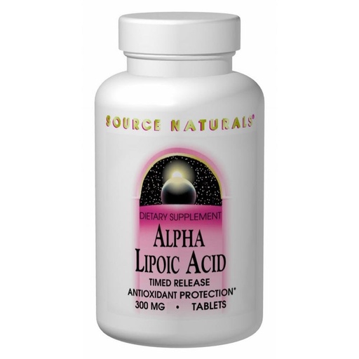 [BRSWIYQCPIGG2HLG] Source Naturals Alpha Lipoic Acid 300 mg Supports Healthy Sugar Metabolism, Liver Function & Energy Generation - 30 Capsules