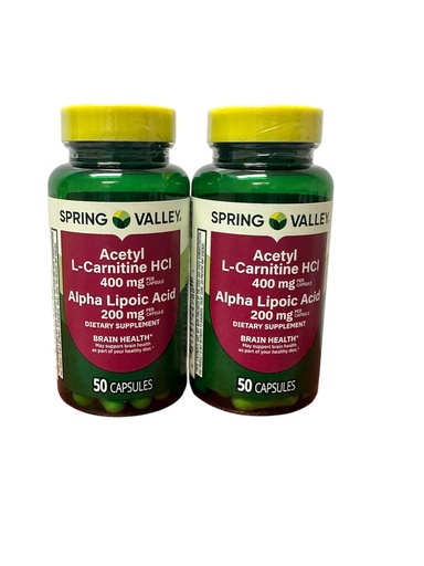 [BRSREAAHOQIQGFD6] ThisNThat Nutritional Supplement Support: (2) 50 ct Bottles of 200 mg Alpha Lipoic Acid with Brain Health