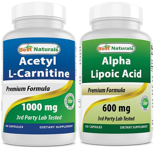 [BRSRMAI7BECAIDL7] Best Naturals Acetyl L-Carnitine 1000mg & Alpha Liopic Acid 600 mg