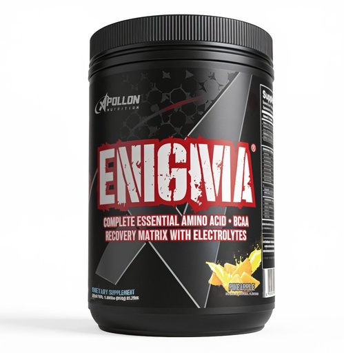 [BRSWYFT4CAFRQG3K] Apollon Nutrition Enigma – Complete EAA + BCAA Recovery Matrix | 23.5g Total Aminos, 5g Leucine | Glutamine + Electrolytes | Pineapple 40 Servings