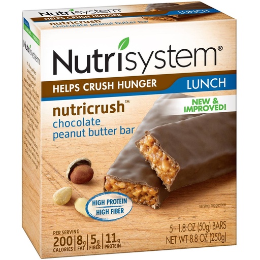 [BRSWIGQ3DN5RUYLG] Nutrisystem Chocolate Peanutbutter Bar, 5 ct. box., 8.8 oz.