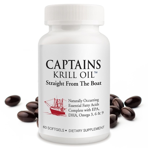 [BRSWIBD4AIPQAD36] Captains Pure Antarctic Krill Oil TinyGels | 1-Bottle, 60 Capsules