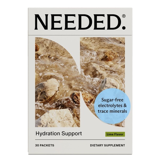 [BRSRM23QO4DROHLU] Needed. Hydration Support with Electrolytes & Trace Minerals – Electrolytes for Pregnancy & During Lactation - 30 Hydration Packets Lightly Sweetened with Hint of Lime