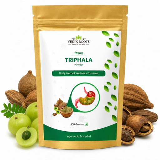 [BRSRMBAEOJ5BAC3K] Triphala Powder 100g 100% Pure & Natural Digestive Cleanser, Detox Supplement & Immunity Booster Haritaki, Bibhitaki & Amla Ayurvedic Herbal Powder