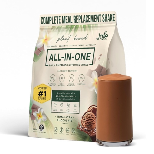[BRSREFIBBABGOD3Z] All-In-One Superfood Protein Shake | Complete Meal Replacement | 60+ Superfoods, 20g Plant Based Protein Powder Meal Replacement | Probiotics, 13g Fibre | Low Carb Weight Loss Shake