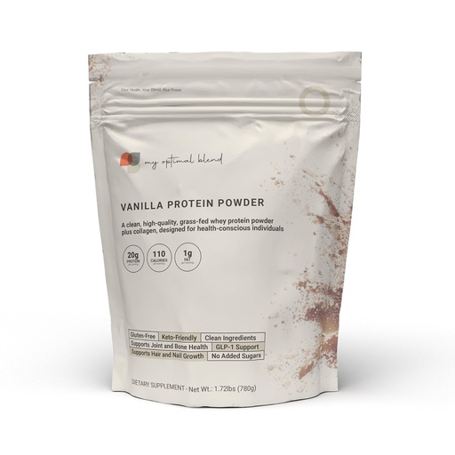 [BRSREGANAR7Q4EIY] Vanilla Protein Powder, 100% Organic, Natural Vanilla Flavor