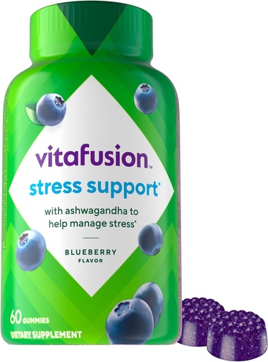 [BRSW2EIPO4NQODYY] Vitafusion Ashwagandha Gummies –Clinically Shown Adaptogen Sensoril Ashwagandha 125mg Per Serving – Help Manage Stress – Chewable Gummy Vitamins/ Alternative to Liquid Capsules Drops Powder, 60 Count