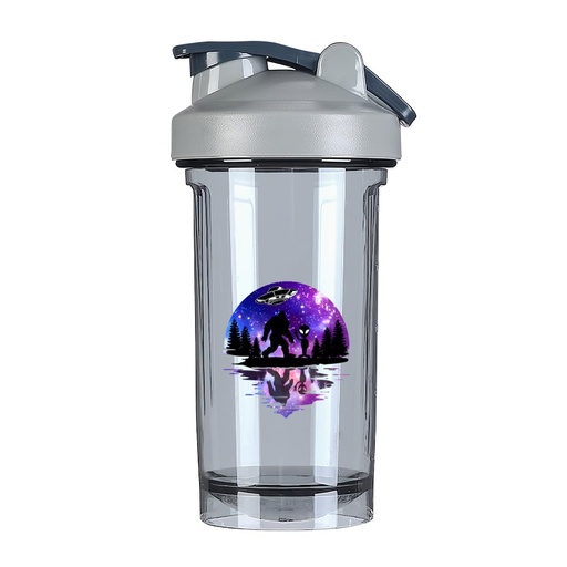 [BRSRAAYBAV4GE3D4] Sasquatch Bigfoot is My Spirit Animal 5 18 Ounce Shaker Bottle Drink Mixer Leak-proof Pre Workout Protein Shakes Meal Replacement Shakes Bottles 500ML/18 Oz Gray