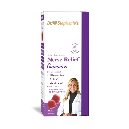 [BRSRACD2OV6ROGY2] Nerve & Joint Support Gummies - for Discomfort, Weakness, Aches in Fingers, Toes, Hands, Feet Due to Aging - Supplement with Grape Seed, Beet Root, CO-Q10