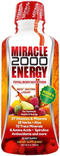 [BRSWIYTYOAJWKDYZ] Century Systems - Miracle 2000, Complete Liquid Multivitamin and Mineral Supplement with Amino Acids and Antioxidants, 32 Ounces