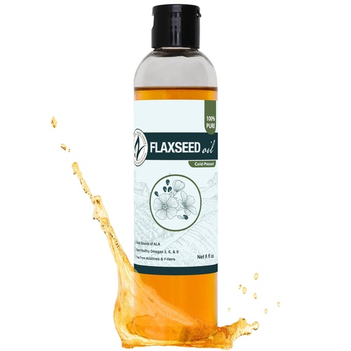 [BRSWGGIPBUIGAHLG] Zatural Cold Pressed Flaxseed Oil – 100% Pure Non-GMO Liquid Flax Seed Oil, Vegan Omega-3 ALA Rich, Perfect for Salads, Smoothies, Baking, Skincare & Hair (8 fl oz Bottle)