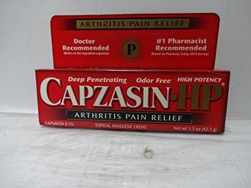 [BRSWKEY7BB6WGFDG] Capzasin-HP Arthritis Relief Topical Analgesic Cream, 1 Percent Capsaicin, 1.5 Ounce Tubes (Pack of 4) by Capzasin