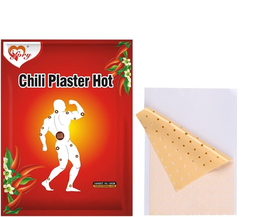[BRSREFQOA4MWEE3X] 50 PCS Capsaicin Patches & Pain Patches, Hot Capsicum Patch for Back, Knee, Neck, Shoulder, Muscle (M (3.94" * 5.91") 50 Count)