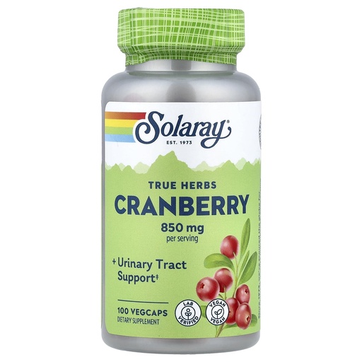 [BRSWIZT2BQABW2I7] Solaray Cranberry - 425 mg - 100 Capsules