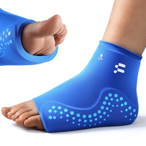 [BRSRGZYQCEDWOE3F] Extended Ankle Ice Pack Wrap for Sprained Ankle & Swelling Relief, 30% Longer Lasting Cold Therapy, Reusable Gel Ice Pack Sleeve for Foot Pain, Plantar Fasciitis, Achilles Tendonitis, Heel Pain, L