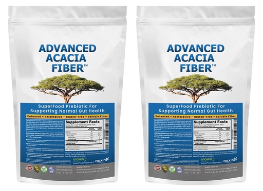 [BRSROY32BYJQ2F3H] Advanced Acacia Fiber Powder 5 Ibs (80oz) Soluble Leaky Gut Repair, Organic Fiber Supplement Powder Prebiotic for Gut Repair - 2 Pack