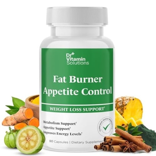 [BRSRGAI2CN6WMYAZ] Fat Burner & Appetite Control Weight Loss Supplements for Women & Men - Metabolism Booster w/L-Carnitine, CLA, Chromium - Appetite Suppressant for Weight Loss, 90 Capsules