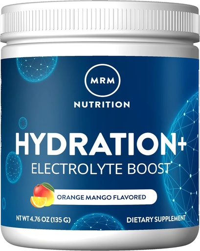 [BRSRMBLYOYHWMYDU] MRM Nutrición Hidratación + Silencio Naranja Mango Flavored ANTE Electrolyte Boost ← Hidratación celular TEN Vitaminas + Electrolitos ANTE Vegan + Gluten-Free TEN 15 Servimientos