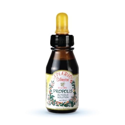 [BRSROBT5OV5QGCTA] Apiário Silvestre Brazilian Green Propolis Liquid Drops, Concentrated Alcohol-Free Glycolic Extract, Class A Bee Propolis, Immune & Antioxidant Support, Halal, GMP & HACCP, 30 mL