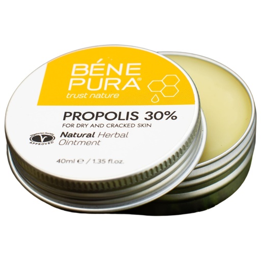[BRSWGEIQDEBRE3D4] BenePura Propolis Ointment - Natural Anti Itch Cream with 30% Propolis - Itch Relief for Humans, Rash Cream - Multipurpose Moisturizing Propolis Cream for Dry Skin and Cracked Heel Repair - 1.35fl. Oz