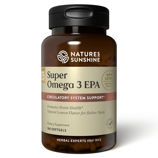 [BRSWGFAPAB6RMDTV] Nature's Sunshine Super Omega-3 EPA 180 Softgels