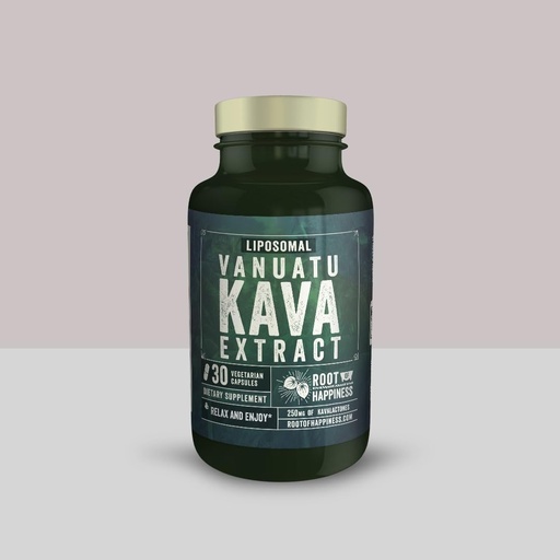[BRSRECQPCAPQEADU] Liposomal | Kava Extract | Capsules | Premium | 250mg Kavalactones | 30ct Bottle