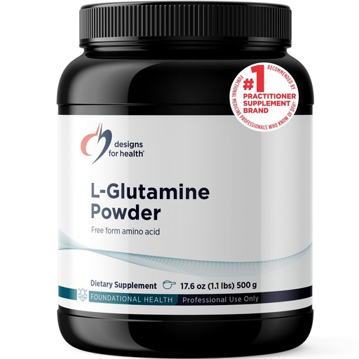 [BRSWIYQFCUCQIC3M] Designs for Health L Glutamine Powder - 3000mg Amino Acids Supplement to Support Muscle Recovery, Digestive, Immune + Gut Health - Non-GMO + Gluten Free Easy Drink Mix (166 Servings / 500g)