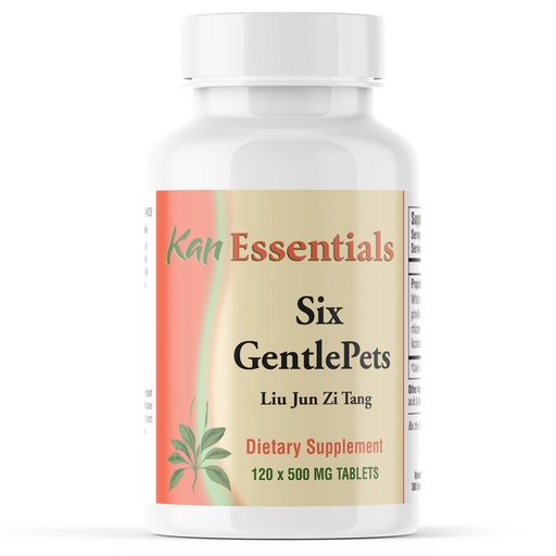 [BRSWIZ3RAIFAGADU] Kan Herbs Company Six GentlePets – Traditional Chinese Herbal Blend for Dogs and Cats to Support Energy, Digestion, Appetite, and Respiratory Comfort, Herbal Supplement for Pets, 120 Tablets
