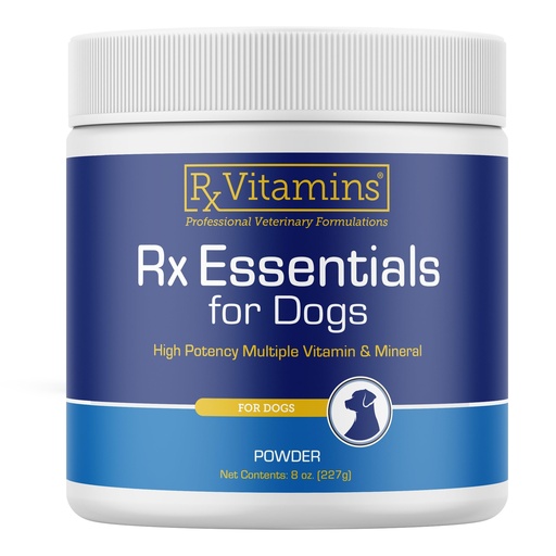 [BRSROCT6OUFG2AL6] Rx Vitamins Essentials for Dogs - Daily Vitamins & Minerals - with Blue Spirulina, Kelp Powder, and Milk Thistle - Complete Canine Vitamins and Essential Minerals Powder - 8 oz