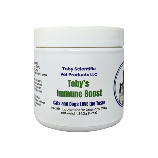 [BRSW2GAKBZ4BMC37] Toby's Immune Boost - Easy to Administer Tasty Powder for All Dogs and Cats - Methylcobalamin B12 for Nerve and Anti-Inflammatory Support - D-Mannose for Urinary and UTI Health - They Love The Taste!