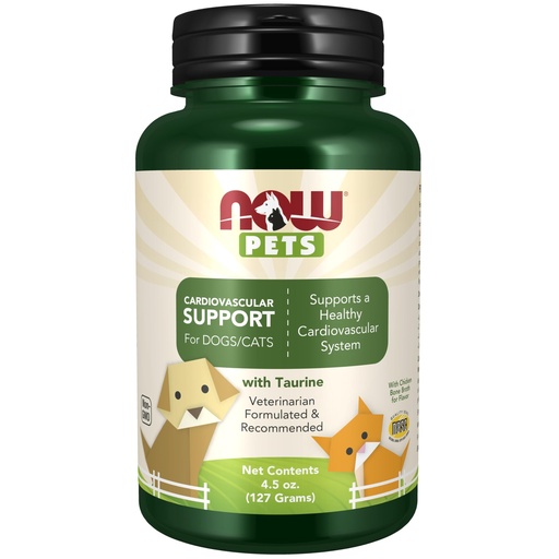 [BRSWYYATBYGRGDYU] NOW Pet Health, Cardiovascular Support Supplement, Formulated for Cats & Dogs, NASC Certified, Powder, 4.5-Ounce
