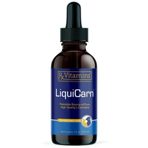 [BRSREYDQC4NRA23O] Rx Vitamins LiquiCarn - Pure L-Carnitine for Dogs and Cats to Aid in Dog Weight Loss - Provides High Energy and Helps in Metabolism - Supports Heart Health - 4oz (Bacon-Liver Flavor)