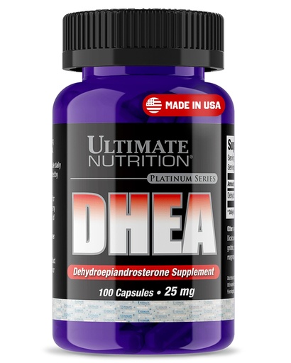 [BRSWIYQ4BQHQC3Y5] Ultimate Nutrition DHEA Supplement for Men & Women, 25mg - Max Strength Testosterone, Libido & Metabolism Booster for Hormonal Balance & Lean Muscle Growth - Pure Dehydroepiandrosterone, 100 Capsules