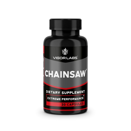[BRSWIEAPCYHBQYLI] Chainsaw by Vigor Labs (30 Capsules), Supports Firmness, Stamina and Endurance, Dietary Supplement to Boost Blood Flow (Made in USA)
