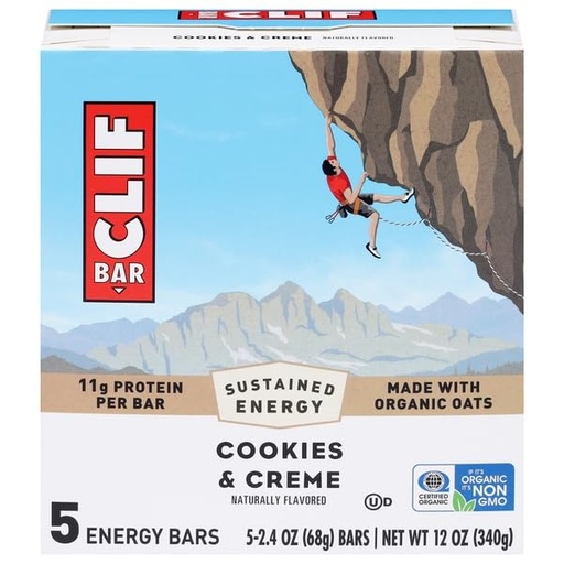 [BRSRAGALOZ5BGDQZ] 12Z CLIF COOKIES & CREME 5PK