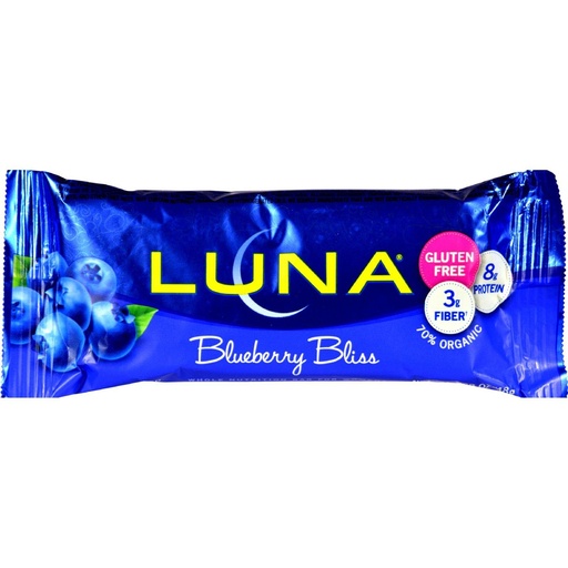 [BRSWIHIQOUOWO3DU] Clif Bar Luna Nutrition Bar for Women Blueberry Bliss 15 Bars