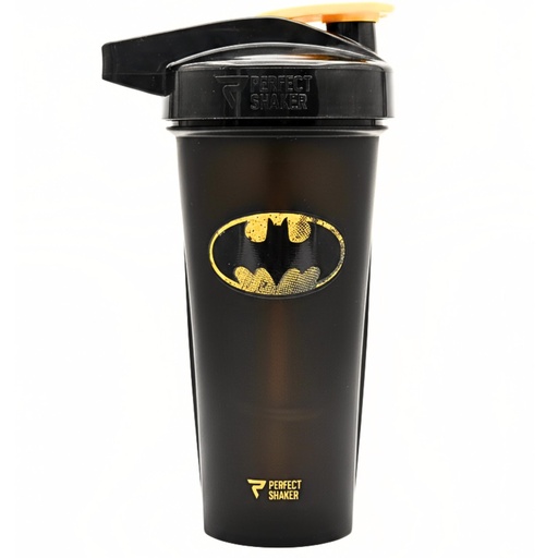 [BRSWYZ3YOQHRMGTB] PerfectShaker ACTIV DC Comics & Justice League Series | Leak-Proof, BPA-Free, Shatter-Resistant | ActionRod Mixing Technology for Smooth Blends | Gym, Fitness & Sports Shaker - 28oz (Batman)