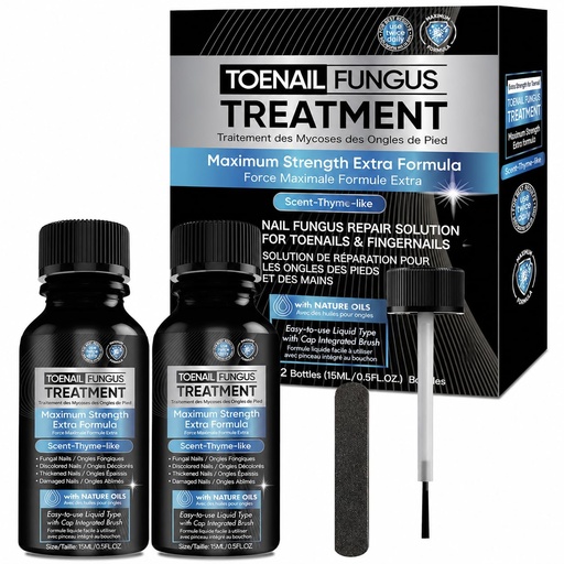 [BRSRGH33OICA4G3V] Maximum Strength Toenail Fungus Treatment with Undecylenic Acid - Professional Antifungal Nail Solution for Severe, Thick & Brittle Nails (30ml, Thyme-like)