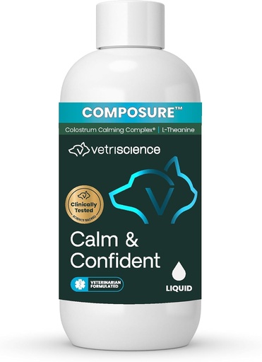 [BRSRYZL4BZ6GGF3J] Vetriscience Composure Pro Veterinary Strength Calm & Confident for All Dogs & Cats Liquid