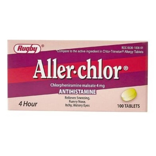 [BRSWIYY7PIOAECTM] Aller-CHLOR/CPM 4MG WATS 100Tablets